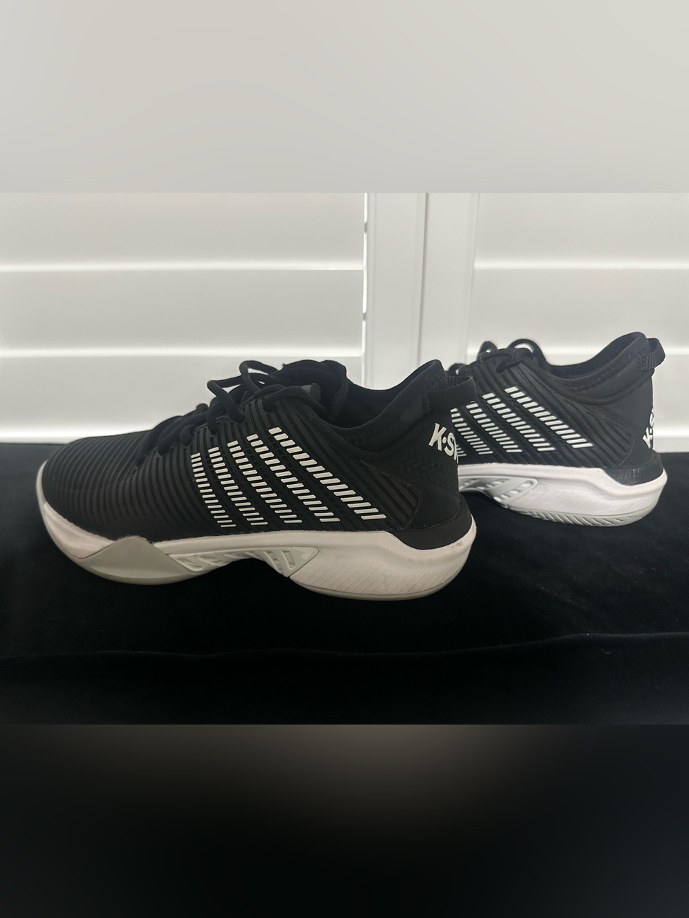 K-Swiss Black & White Performance Tennis Shoes